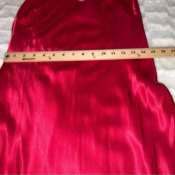 NWT Rumored Low Tide Maxi Slip Dress M Chili Pepper Red Dutchess Formal Long - Picture 8 of 10